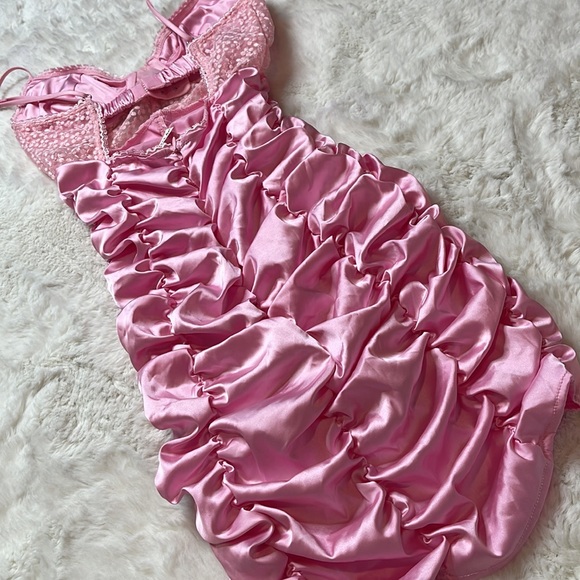 for love & lemons pink mini dress - SIZE: XS - Picture 3 of 4